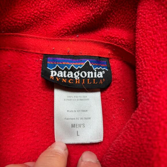 Vintage Patagonia Synchilla Micro D 1/4 Zip Fleece Pullover Men's Large Gorpcore - Picture 4 of 9